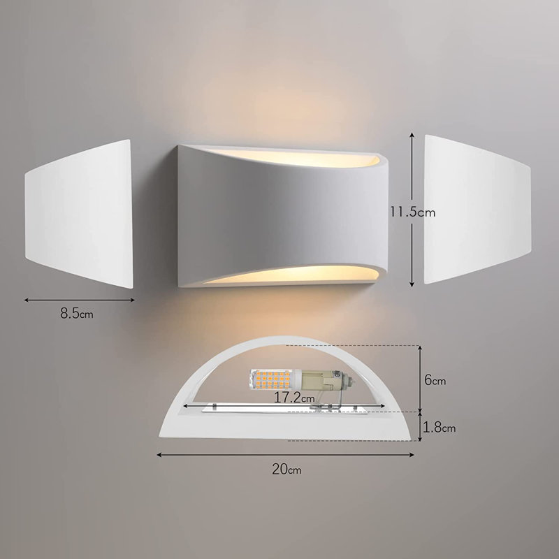 Darey Ceramic Flush Mounted Sconce