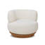Carmer Upholstered Swivel Armchair