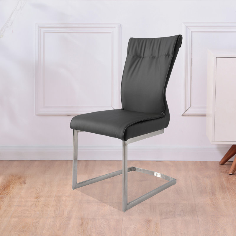Chaise d'appoint rembourrée Kohlmeier, Gris