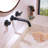 Wall Mounted Optional 2-handle Bathroom Faucet
