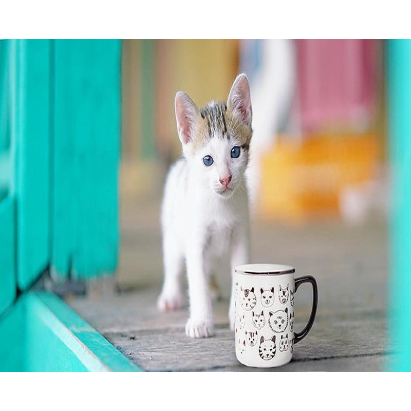 Tasse en forme de chat simple