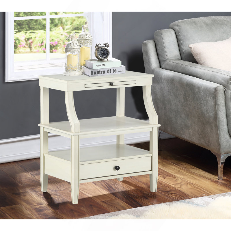 Table de chevet Newland, Blanc antique