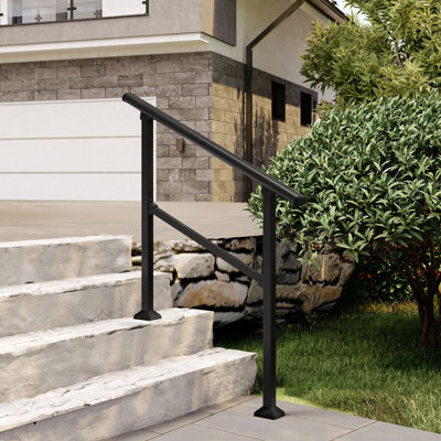Outdoor Black Stair Handrail
