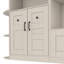 Armoire de vestibule multifonctionnelle gauche-droite (peut être utilisée séparément) avec rangement et 4 crochets, armoire de rangement / arbre d'entrée 2 en 1 pour le salon, la cuisine et le couloir, beige antique