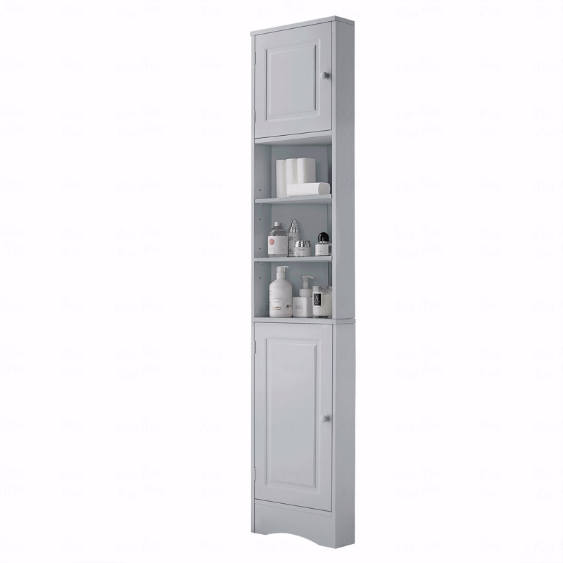 Armoire de rangement multi-fonctionnelle grise