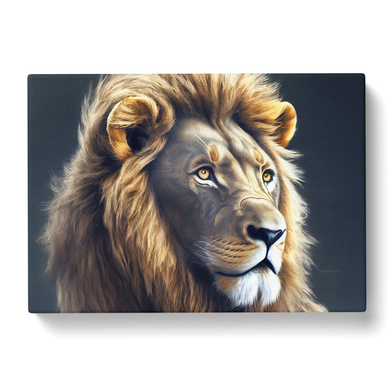 Relaxed Lion - Wrapped Canvas, 35cm H x 50cm W x 3cm D