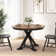 Clairvin 45W Transitional Round Trestle Dining Table