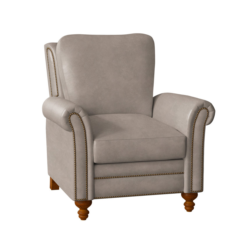 Richardson Recliner, Aline Fumo Genuine Leather, New Classiques, French Natural