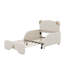 Canapé-lit simple tapissier extensible de taille XL, tête de lit en forme d'ours
