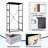 4 Drawer Dresser for Bedroom, Narrow Chest of Drawers, Wooden Top and Study Iron Frame 18"x37.5"-(WxH)