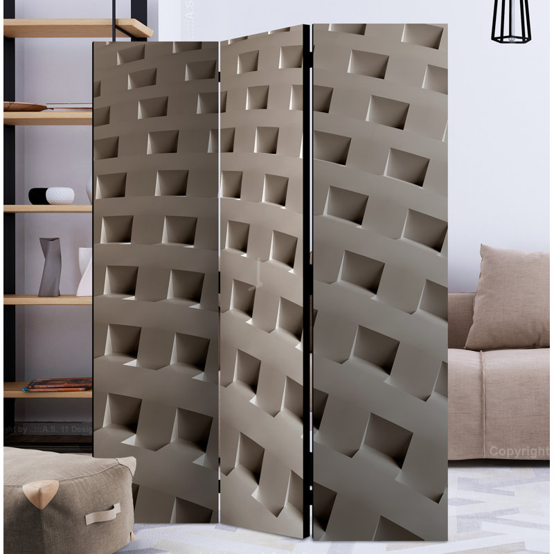 Pocono 172cm H Solid Wood Folding Room Divider, 3