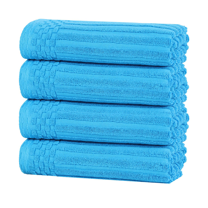 Ensemble de serviettes en coton Kleiman, Bleu ciel