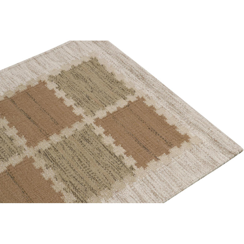 Scandinavian Wool Geometric Area Rug, Rectangle 12' x 16'