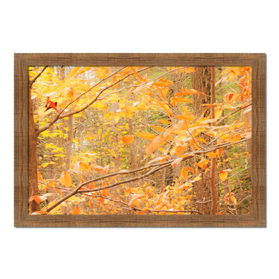Fall into the Forest by Hal Halli. Paper Print - Mounted & Framed