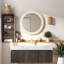 Meuble-lavabo moderne 48 "avec comptoir Carrara, finition espresso