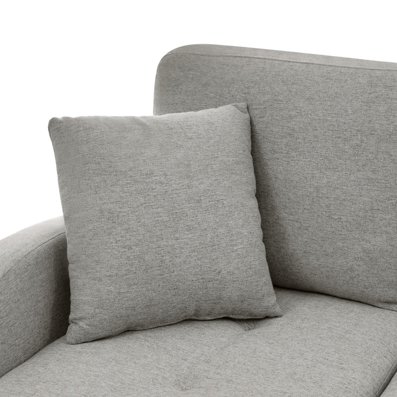 3 Seater Cotton Blend Sofa, Grey
