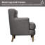 Fauteuil l 32 po capitonné en lin-831465433