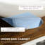 Armoire de salle de bain sous le lavabo, Thème, Blanc, Double porte, Meuble pour lavabo compact,