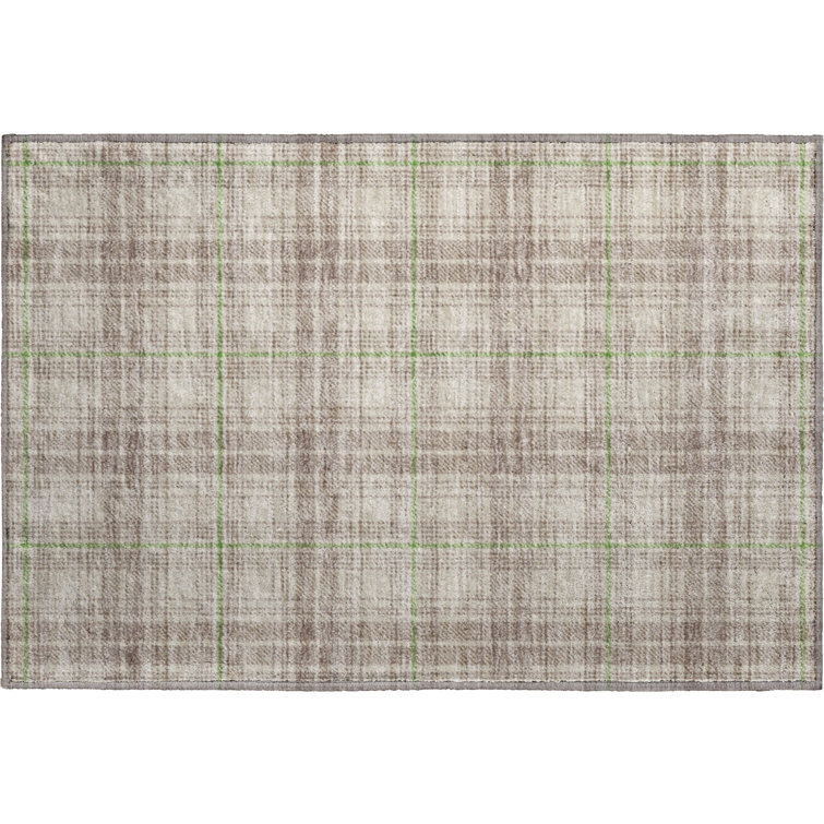 Premium Machine Washable Naglee AMF993 Plaid Rug