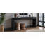 Console de 65 pouces en placage de bois massif rustique, longue table d'entrée de style campagnard pour le salon, couloir, canapé-lit, appartement, noir