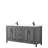 Daria 72'' Double Bathroom Vanity with Carrara Marble Top-61132180-61132182-80205427