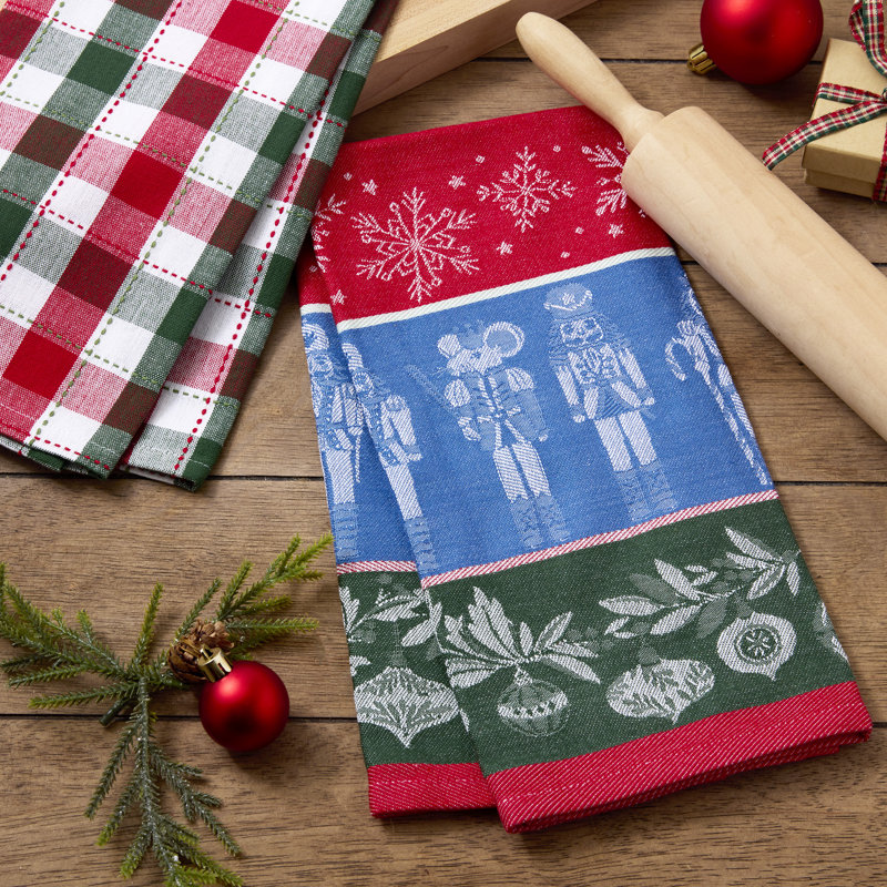 Tis the Season Dishtowel Set/2, Holiday Nutcrackers