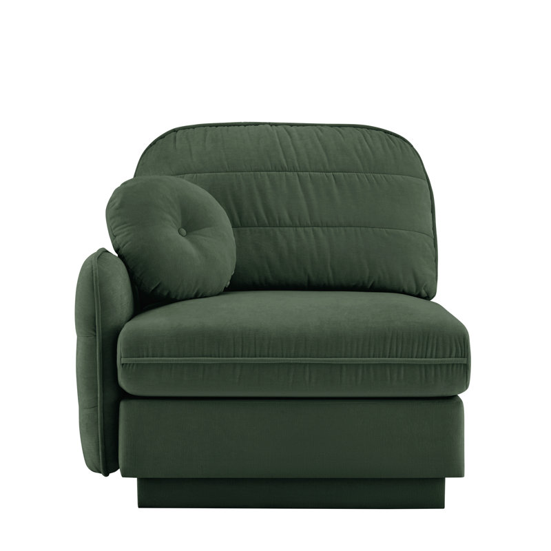 Canapé Celena - Chenille LSF - Vert, Chenille verte