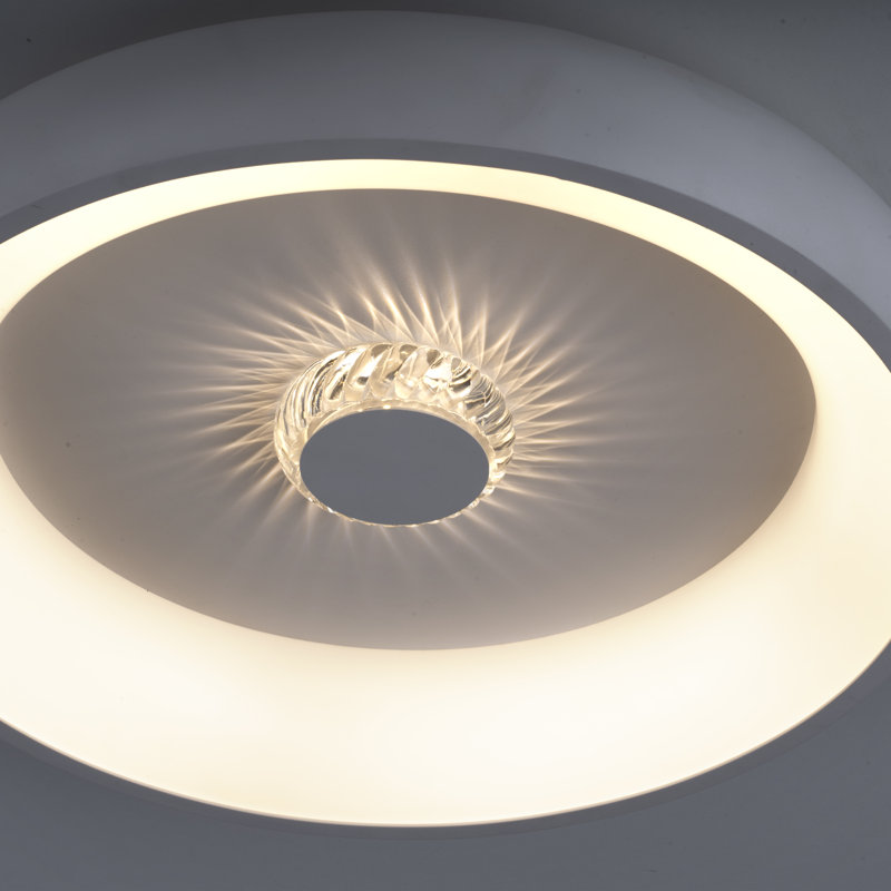 Eudia LED Flush Mount, White
