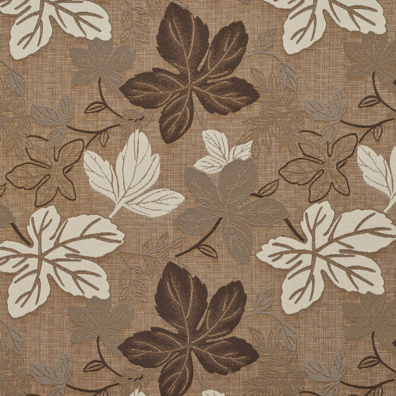 Tissu tweed de feuilles métalliques, Beige
