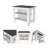 Brooklyn  Kitchen Island, Three Concealed Shelves-1194471857