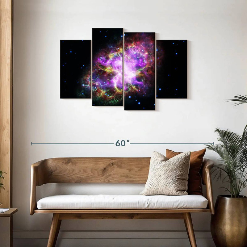 Oberle Sparkling Crab Nebula, 27" H x 43" W