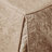 3 Piece Split Corner Pleated Quilted Bedspread Khaki Queen