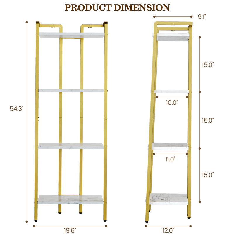4 Tier Ladder Shelf