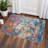 Abstract Washable Rug - Living Room Bedroom Large Area Rug Indoor Farmhouse Stain Resistant Carpet Non-Slip Machine Washable Distressed Soft Room Decor Colorful/Multi-1385088860