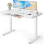 Bureau d'ordinateur à hauteur ajustable avec tiroir et ports USB et Type-C pour le bureau à domicile-124156870-124156872