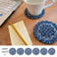 Ensemble de 6 sous-verres en jute de qualité supérieure pour table-81208578