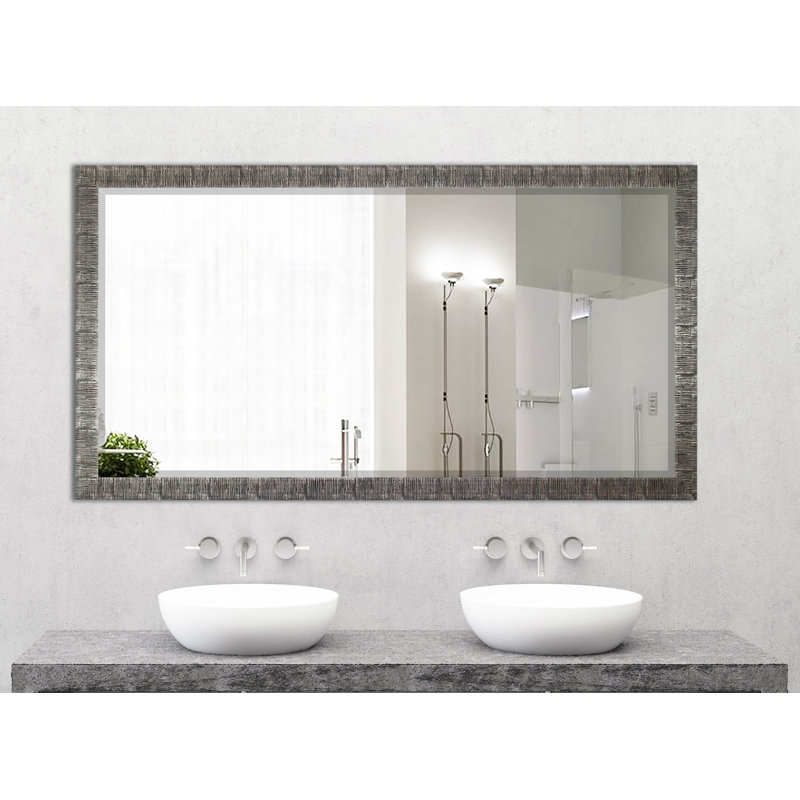 Coles Rectangle Wall Mirror, Black