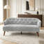 Canapé Mid-Century 3 places avec dossier capitonné et tissu moelleux-1694737635