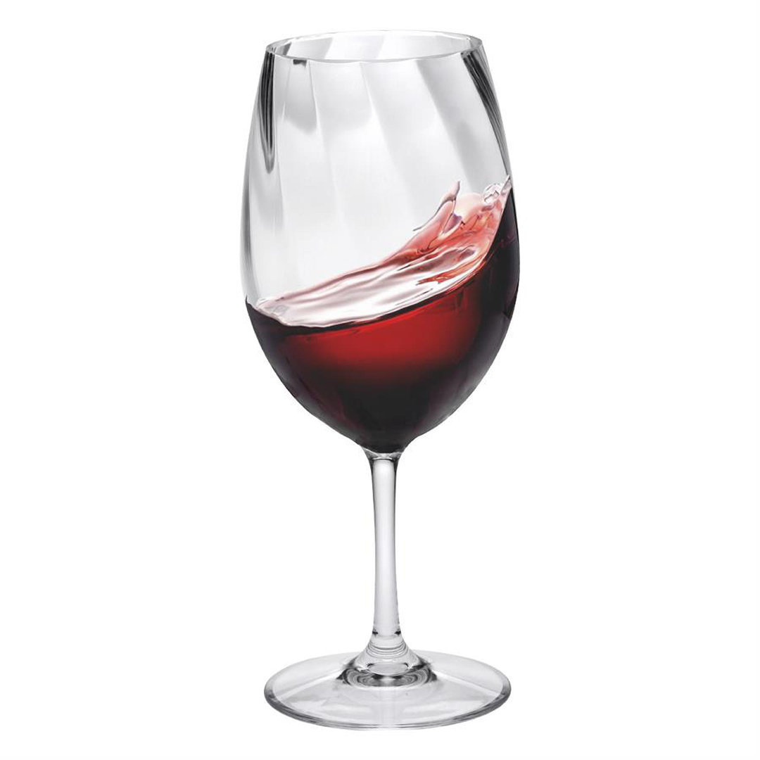 Arum 21oz. Acrylic Wine Glass Set (Set of 4) Wrought Studio™