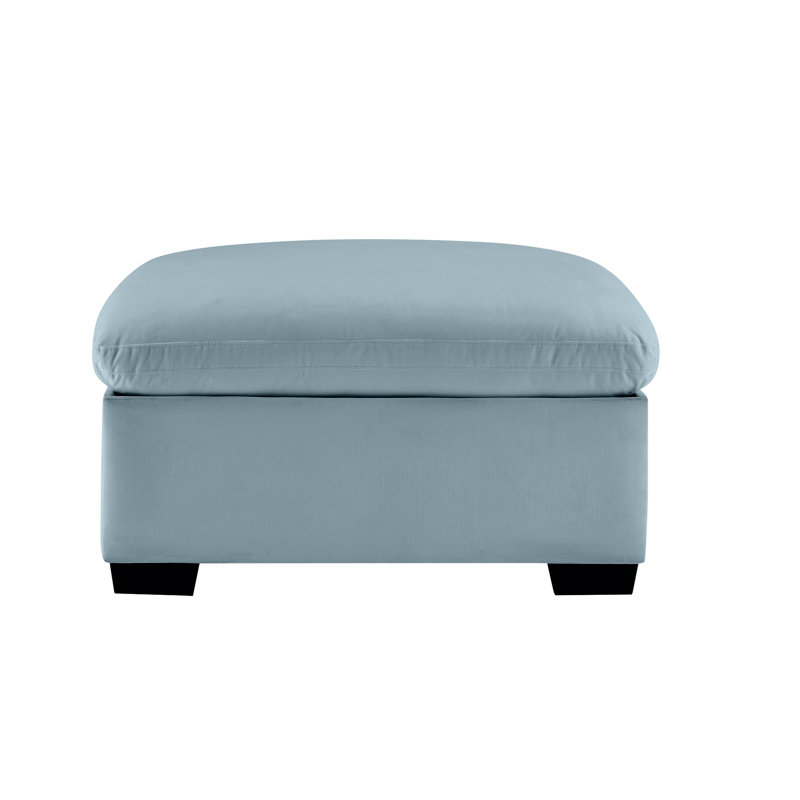Repose-pieds de style contemporain, Bleu