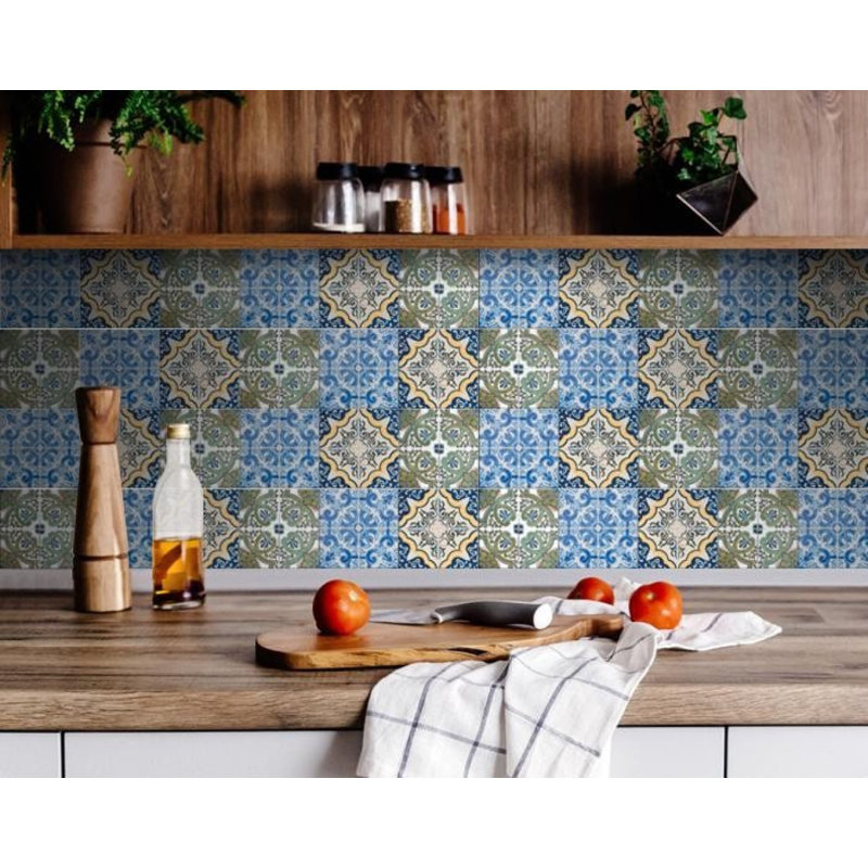 Madison 7'' W x 7'' L Vinyl Peel and Stick Mosaic Tile