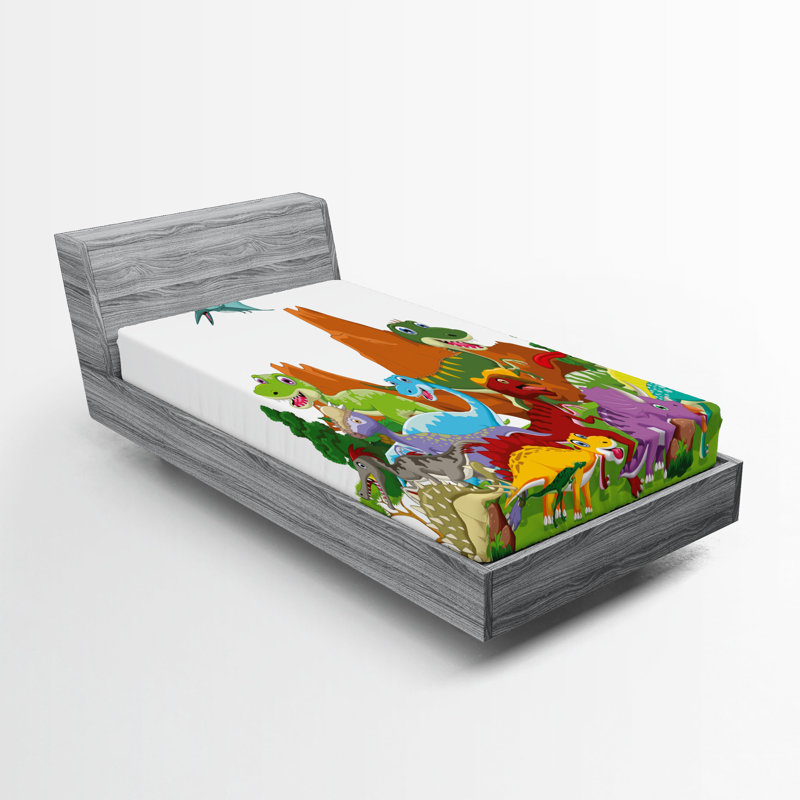 Multicolore Ambesonne, Drap-housse simple TG