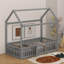 Lit en bois avec clôture et porte-292123505-292123504