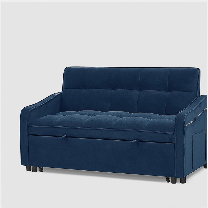Canapé-lit avec causeuse Loveseat, Bleu