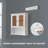  26 in. W x 30 in. H Bathroom Storage Wall Cabinet Fully Assembled with Sensor Light-1909904047