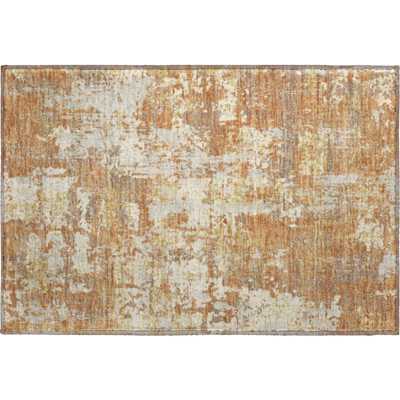 Premium Machine Washable Mayfield AMF1008 Abstract Rug, Rectangle 1'8" x 2'6"