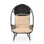 Chaise d'extérieur avec coussin en tissu et design attrayant de style moderne
