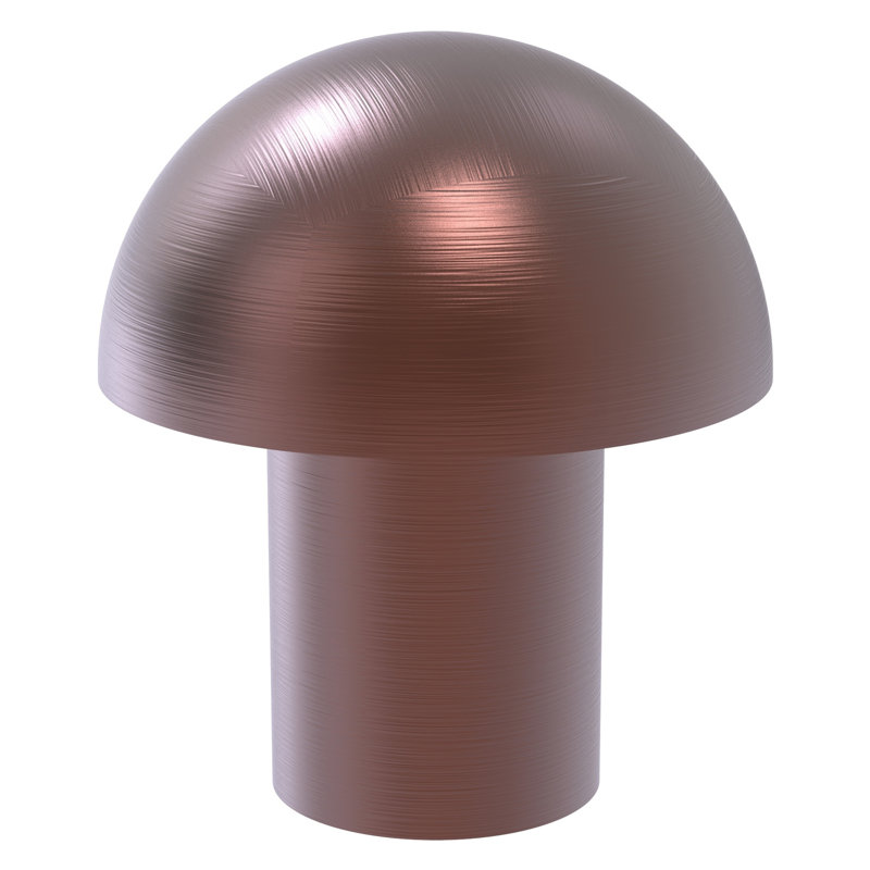 Ballenas 1" Diameter Mushroom Knob, Antique Copper