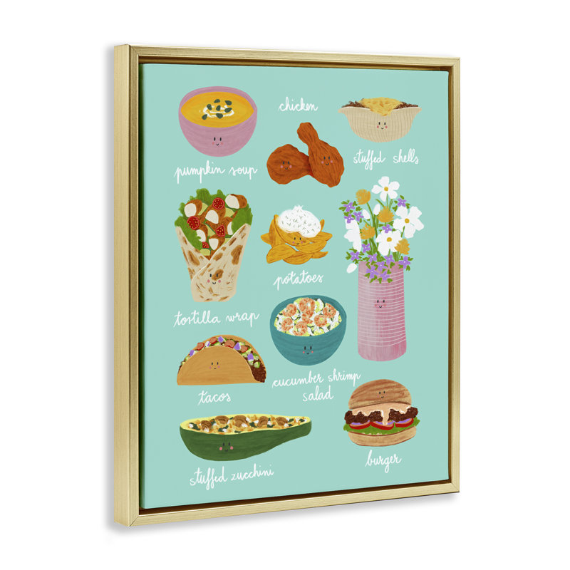 Cadre flottant Gourmet, 31 x 25, Metallic Gold Floater Framed