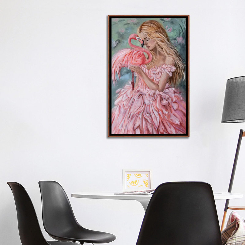 Grâce en fleurs - RAZ344, 40" H x 26" W, Brun, Impression sur toile flottante sans passe-partout